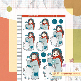 Frosty | Winter Solstice | Just Dolls Stickers | J442