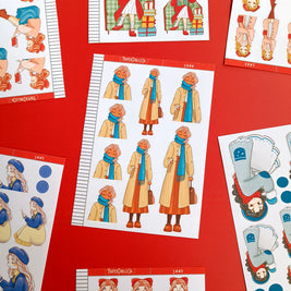 Work | Winter Solstice | Just Dolls Stickers | J444