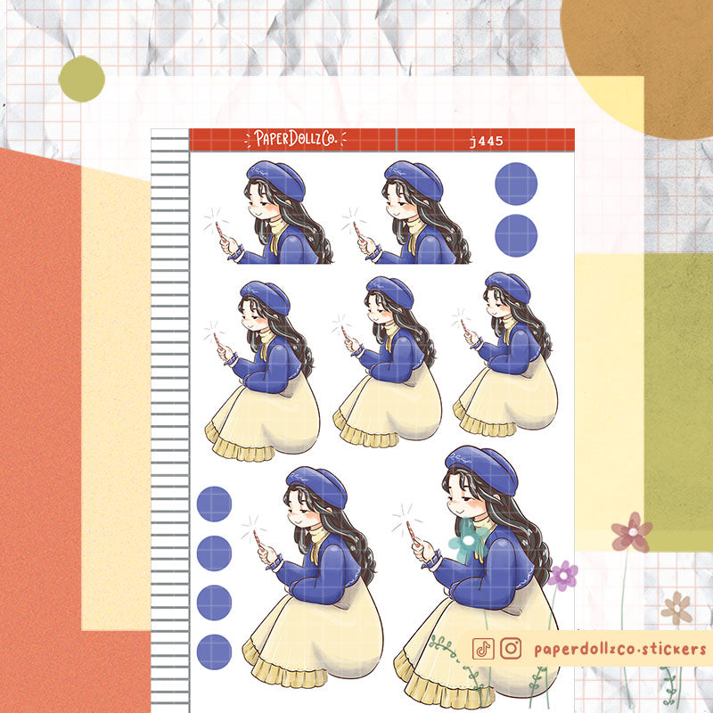 Champagne | Winter Solstice | Just Dolls Stickers | J445