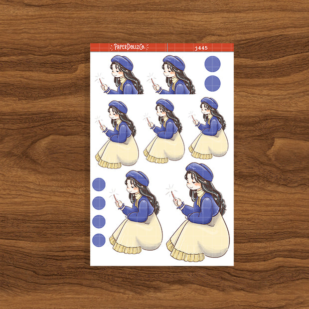 Champagne | Winter Solstice | Just Dolls Stickers | J445
