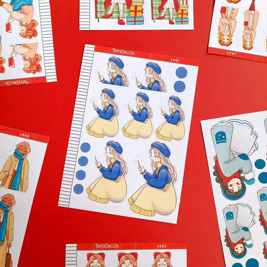 Champagne | Winter Solstice | Just Dolls Stickers | J445