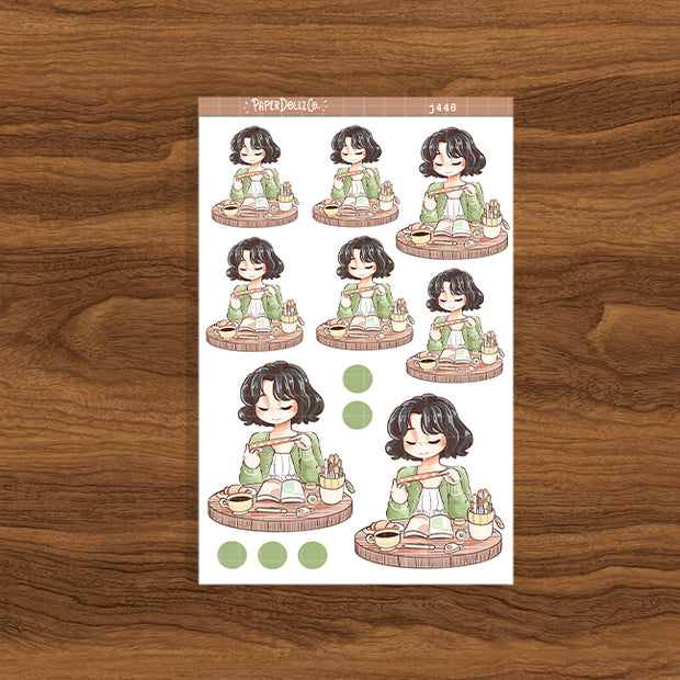 Cafe | Planner Girl | Just Dolls Stickers | J448