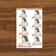 Work | Planner Girl | Just Dolls Stickers | J449