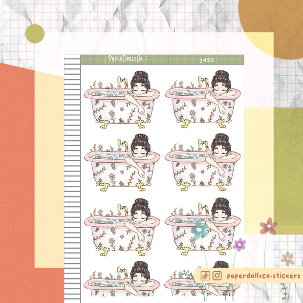 Bath | Reclaiming My Radiance | Just Dolls Stickers | J452
