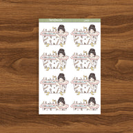 Bath | Reclaiming My Radiance | Just Dolls Stickers | J452