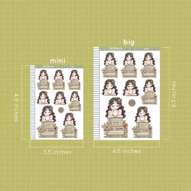 Readaholic | Reclaiming My Radiance | Just Dolls Stickers | J453