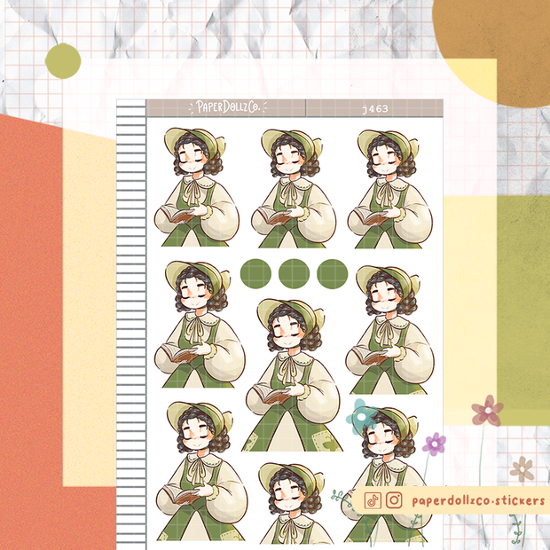 Beryl | Victorian Muses | Just Dolls Stickers | J463