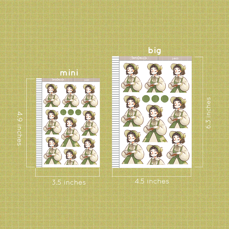 Beryl | Victorian Muses | Just Dolls Stickers | J463