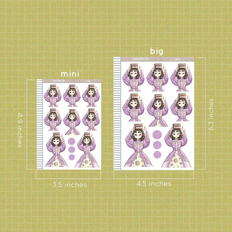 Florence | Victorian Muses | Just Dolls Stickers | J466