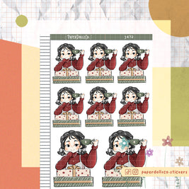 Coffeeholic | Unbox the Joy | Just Dolls Stickers | J472