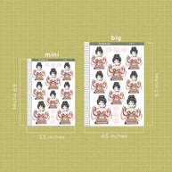 Bookworm | Unbox the Joy | Just Dolls Stickers | J473