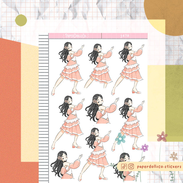 Salsa | Cloud Dancer | Just Dolls Stickers | J478