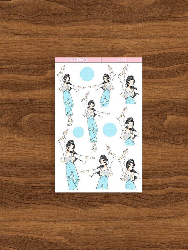 Hip-Hop | Cloud Dancer | Just Dolls Stickers | J481