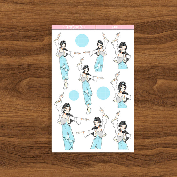 Hip-Hop | Cloud Dancer | Just Dolls Stickers | J481