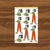Jogging | Body In Motion | Just Dolls Stickers | J482