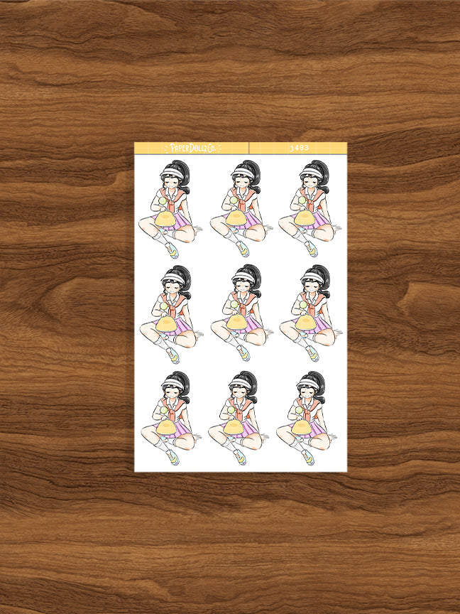 Pickleball | Body In Motion | Just Dolls Stickers | J483