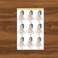 Pickleball | Body In Motion | Just Dolls Stickers | J483