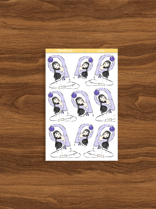 Pilates | Body In Motion | Just Dolls Stickers | J484