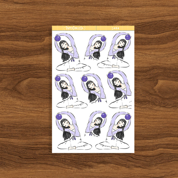 Pilates | Body In Motion | Just Dolls Stickers | J484