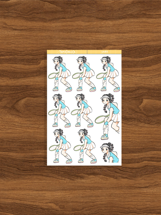 Tennis | Body In Motion | Just Dolls Stickers | J485