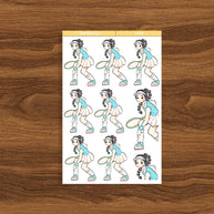 Tennis | Body In Motion | Just Dolls Stickers | J485