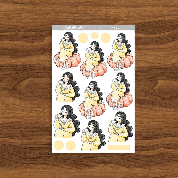 Coffee | The Breakfast Club | Just Dolls Stickers | J489
