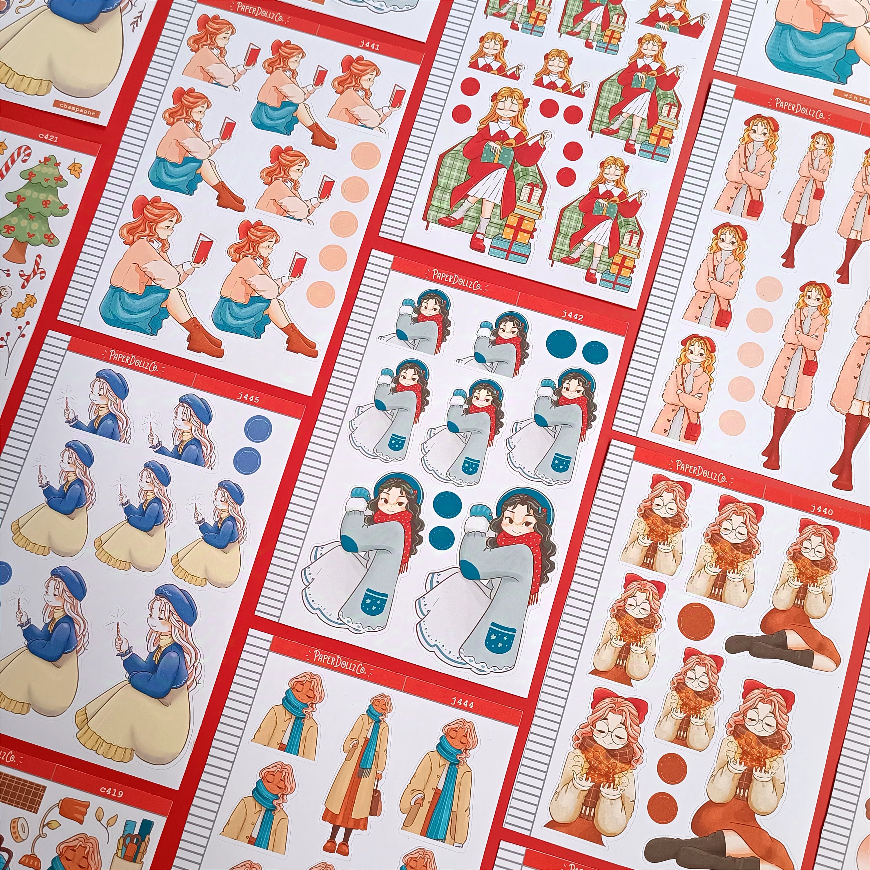 Champagne | Winter Solstice | Just Dolls Stickers | J445