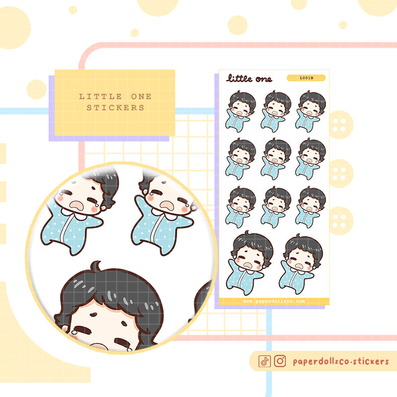 Baby Cry| Little one | Activity sticker | I001b | I001g