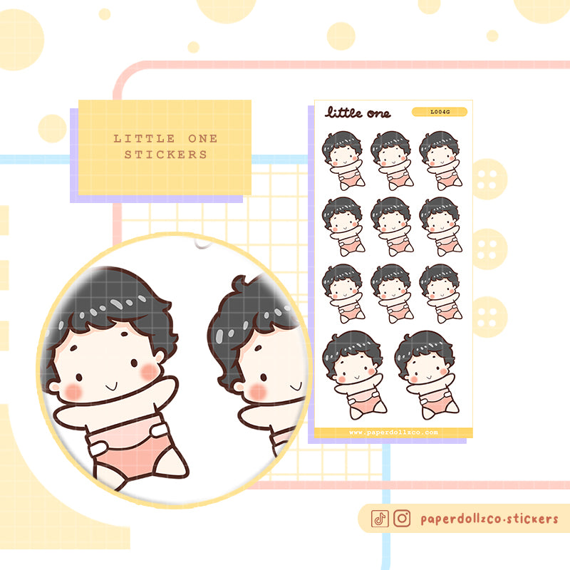 Baby Change Diaper |Little one | Activity sticker | I004b | I004g