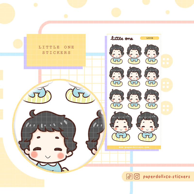 Baby Tummy Time | Little one | Activity sticker | I005b | I005g