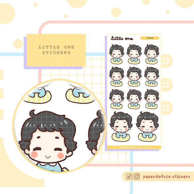 Baby Tummy Time | Little one | Activity sticker | I005b | I005g