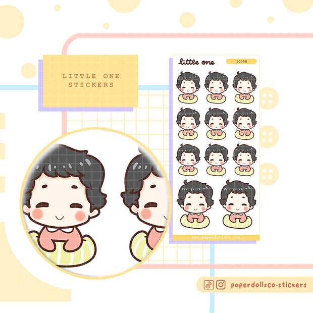 Baby Tummy Time | Little one | Activity sticker | I005b | I002g