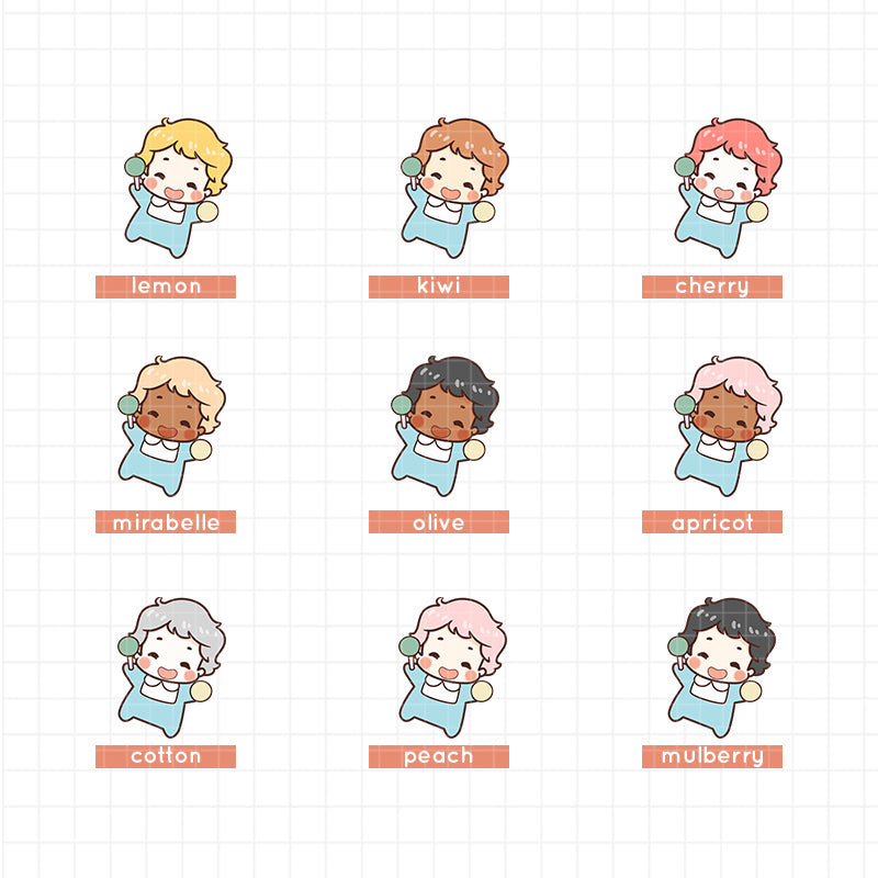 Baby Daily Activities | Baby Boy Little One | Sticker Book | lb001b