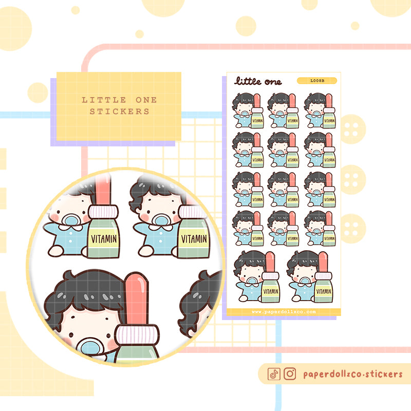Baby Vitamins | Little one | Activity sticker | I008b | I002g