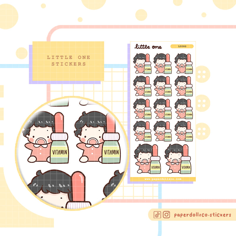 Baby Vitamins | Little one | Activity sticker | I008b | I002g