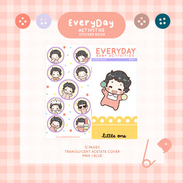 Baby Daily Activities | Baby Girl  Little One | Sticker Book | lb001g