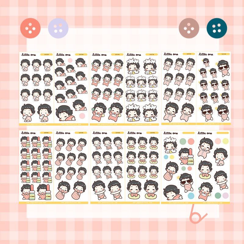 Baby Daily Activities | Baby Girl  Little One | Sticker Book | lb001g