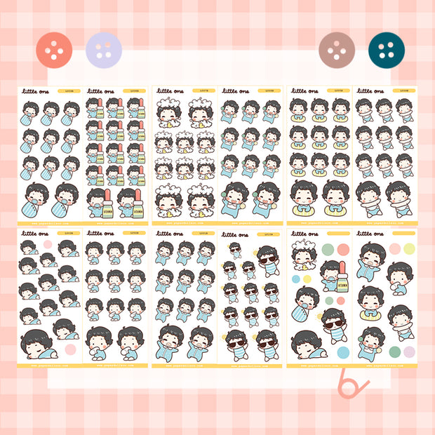 Baby Daily Activities | Baby Boy Little One | Sticker Book | lb001b