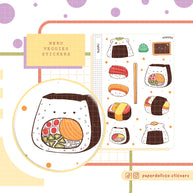 Sushi Stickers  I  Neko Veggies Food