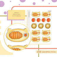 Noche Buena Stickers I Neko Veggies Food