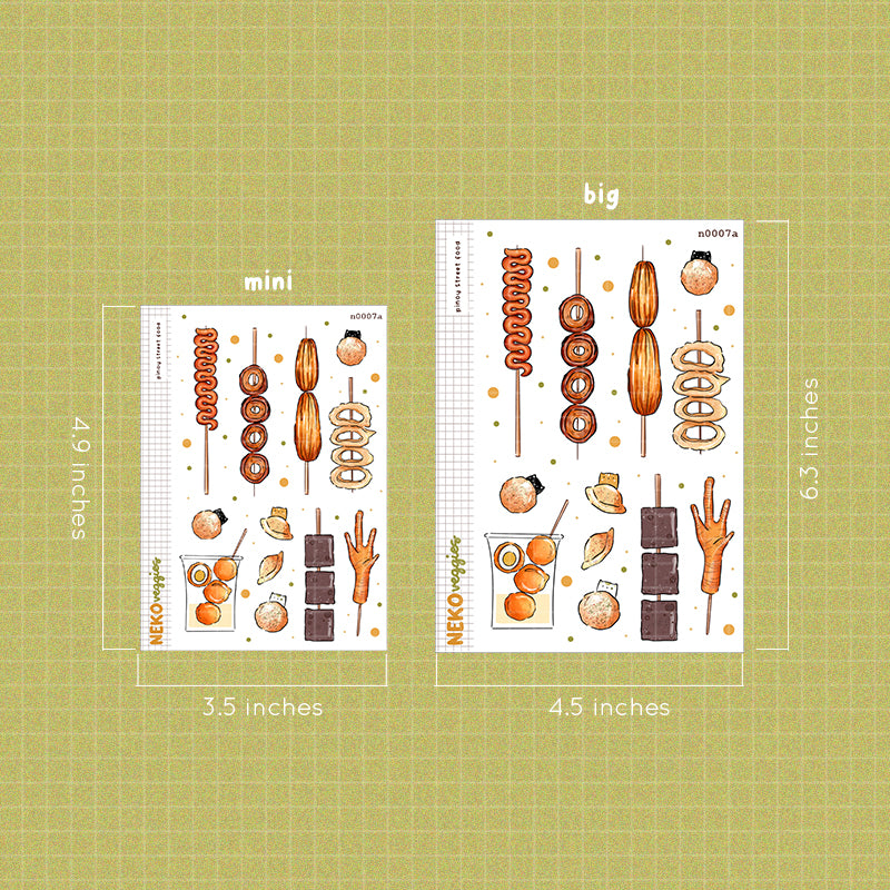 Pinoy Street Food Stickers | Neko Veggies Food