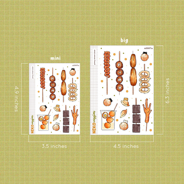 Pinoy Street Food Stickers | Neko Veggies Food