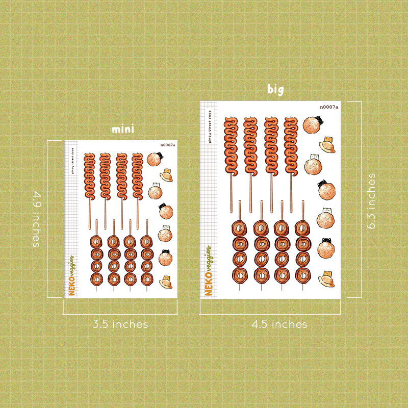 Pinoy Street Food Stickers | Neko Veggies Food