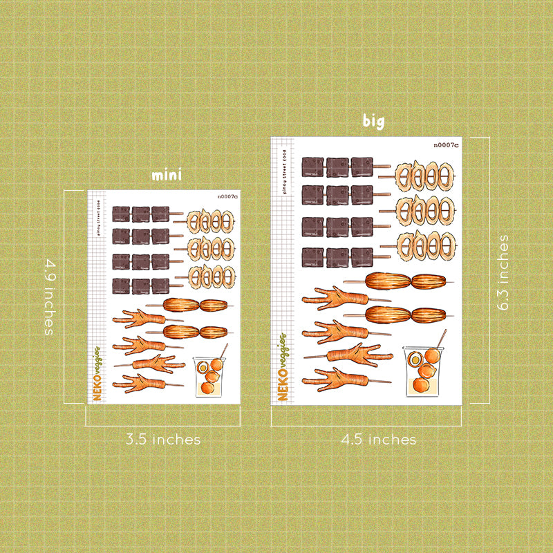 Pinoy Street Food Stickers | Neko Veggies Food