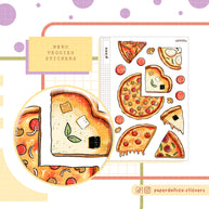 Pizza Stickers | Neko Veggies Food