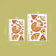 Pizza Stickers | Neko Veggies Food