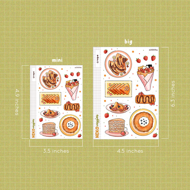 Crepe Stickers | Neko Veggies Food