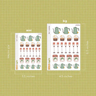 Hot Coffee Stickers | Neko Veggies Food