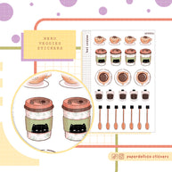 Hot Coffee Stickers | Neko Veggies Food