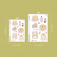 Pancakes Stickers I | Neko Veggies Food